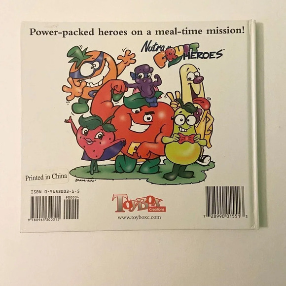 Vintage 1998 Nutra Fruit Heroes to the Rescue Healthy Book For Kids - Picture 16 of 16